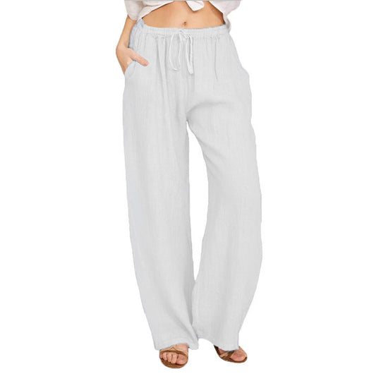 Damen bequeme Leinenhose R&B