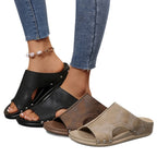 Damen Komfortable Slide-Sandalen mit modischem Cut-Out-Design und elegantem Strassbesatz R&B