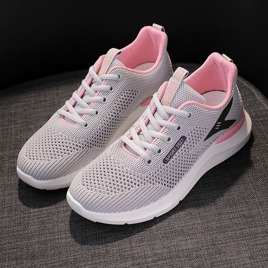Damen Sportliche Sneakers mit atmungsaktivem Netzdesign und dämpfender Laufsohle R&B