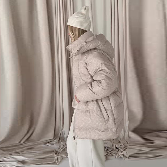 Steppjacke Damen tailliert mit hohem Kragen