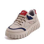 Damen modische Sneakers mit trendigem Plateau und hochwertigem Obermaterial R&B