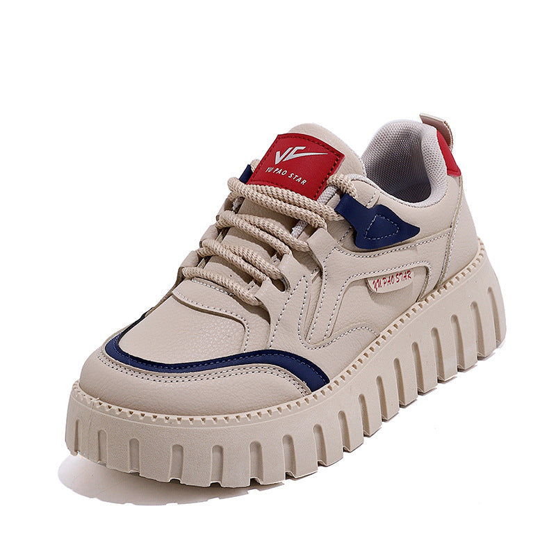 Damen modische Sneakers mit trendigem Plateau und hochwertigem Obermaterial R&B