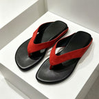 Damen Zehentrenner-Sandalen mit rutschfester Sohle und bequemem Fußbett R&B