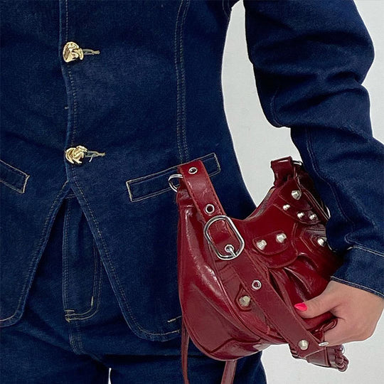 Damen Jeansjacke im taillierten Schnitt mit dekorativen Knöpfen R&B