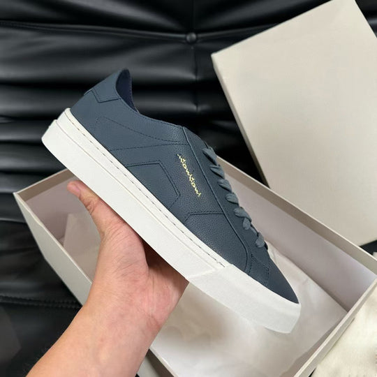 Damen Freizeit Sneakers mit atmungsaktiver Lederstruktur und rutschfester Sohle R&B