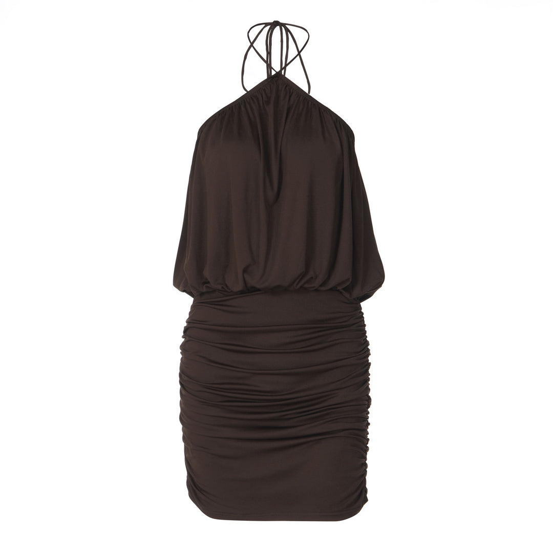 Damen Wickelkleid mit gerafftem Design R&B
