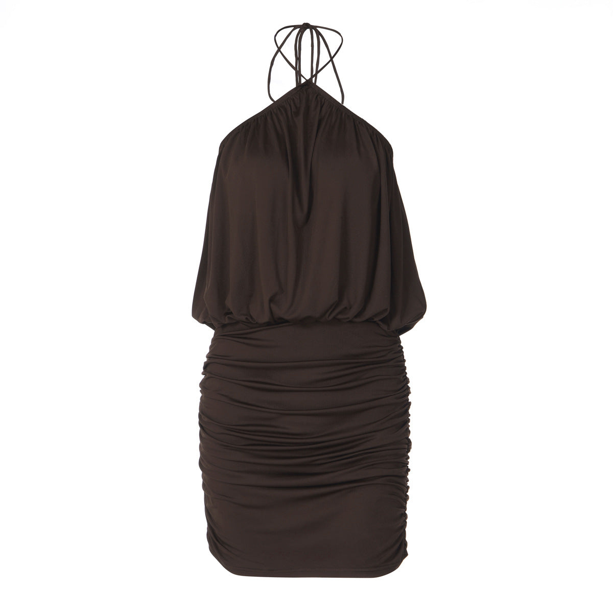 Damen Wickelkleid mit gerafftem Design R&B