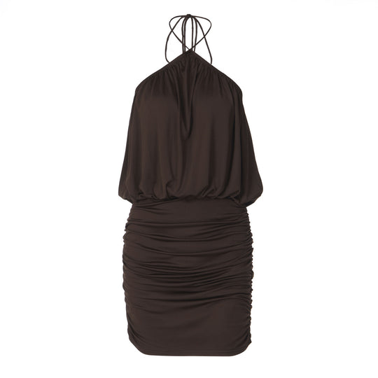 Damen Wickelkleid mit gerafftem Design R&B