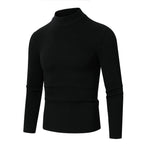 Herren Rollkragenpullover aus feinem Rippstrickmaterial R&B