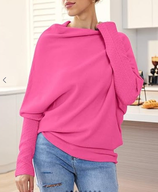 Damen Oversized Pullover mit weitem Schnitt und eleganten Details R&B