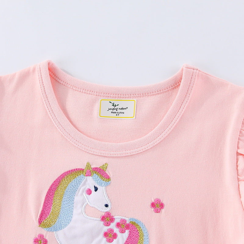 Mädchen Sommerkleid mit zauberhaftem Einhorn-Motiv R&B
