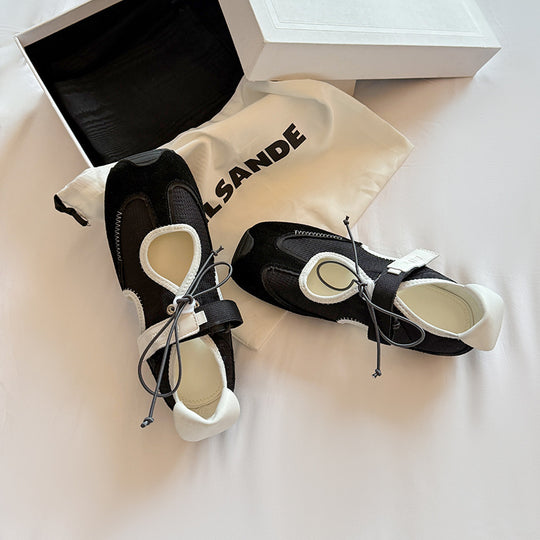 Damen Sportliche Sneaker mit atmungsaktivem Mesh und flexiblem Schnürsystem R&B