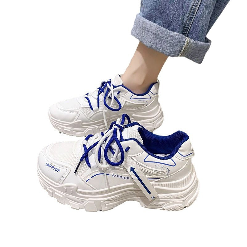 Damen sportliche Sneakers mit atmungsaktiver Mesh-Oberfläche und dämpfender Sohle R&B