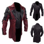 Herren Designer Bikerjacke mit asymmetrischem Reißverschluss