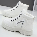 Damen Warm gefütterte Winterstiefel mit robustem Profil und praktischem Schnürsystem R&B