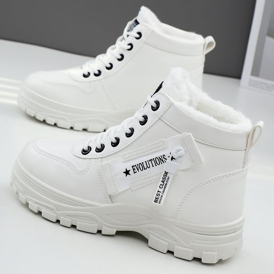 Damen Warm gefütterte Winterstiefel mit robustem Profil und praktischem Schnürsystem R&B