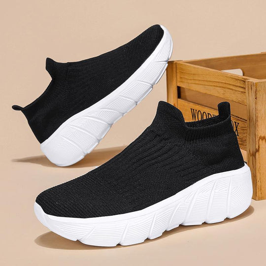 Damen Sneaker mit elastischem Strickdesign und innovativer Dämpfungstechnologie R&B