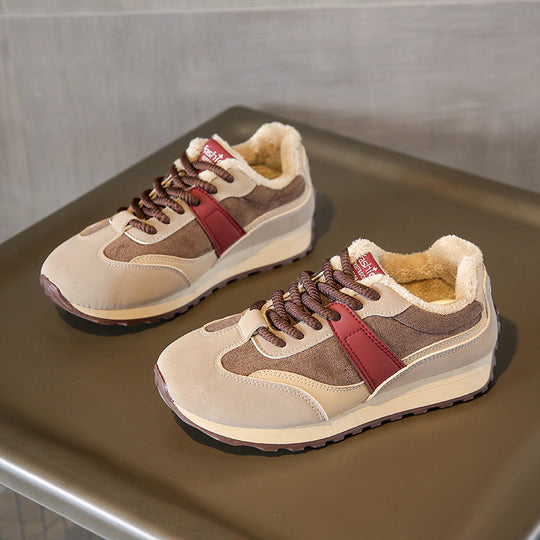 Damen Komfortable Winter Sneakers mit weichem Fleecefutter R&B