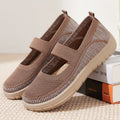 Damen Komfortable Slip-On Sneakers mit elastischem Riemen und atmungsaktivem Obermaterial R&B