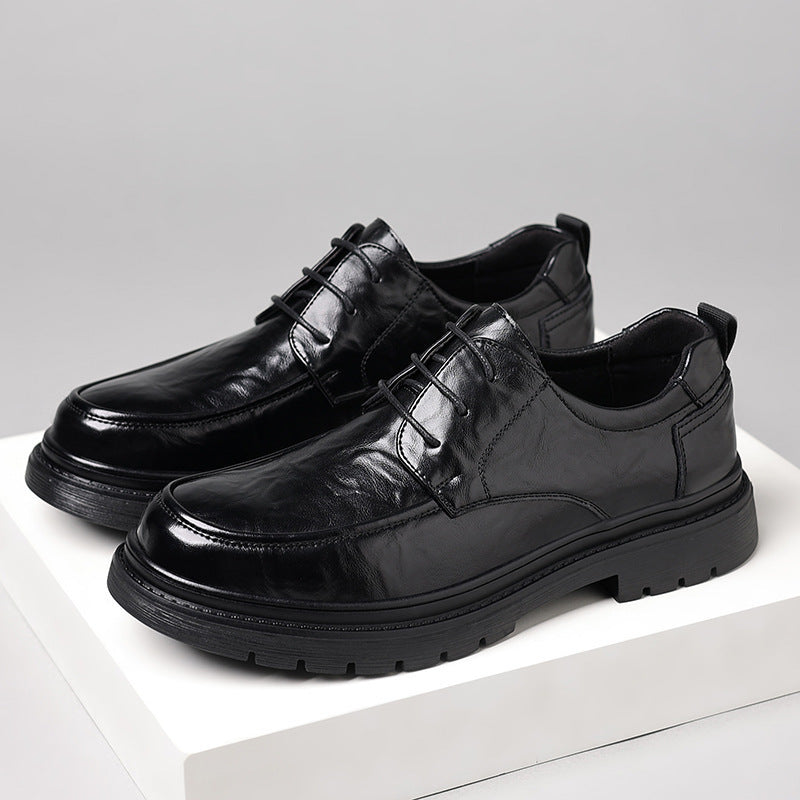 Herren Elegante Schnürschuhe mit edlem Glanz und rutschfester Sohle