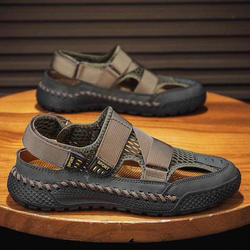 Damen Sport Sandalen mit atmungsaktivem Mesh und verstellbaren Riemen R&B