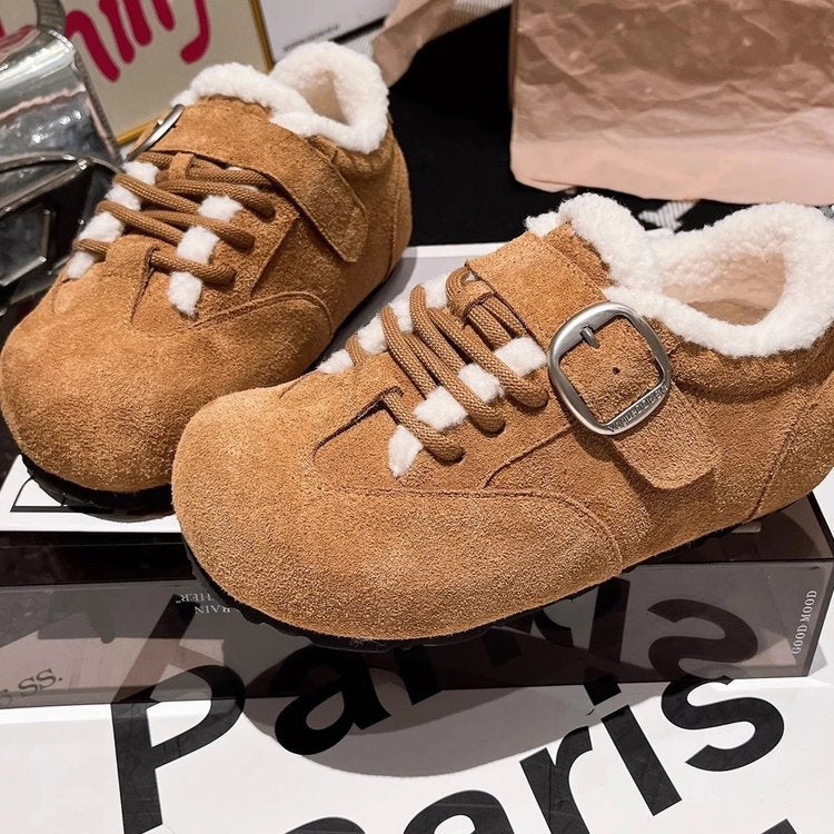 Damen Mokassins mit weichem Futter und verstellbarem Riemen R&B