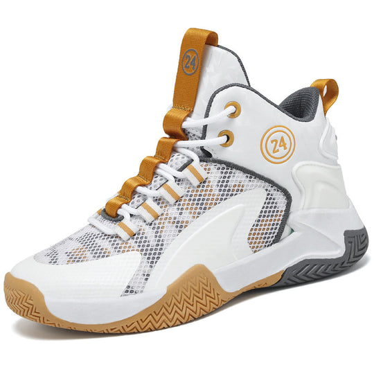 Damen Sportliche Basketball-Sneaker mit atmungsaktivem Mesh-Obermaterial und dämpfender Sohle R&B