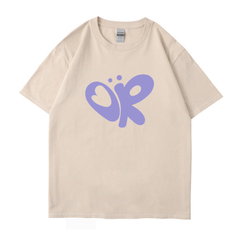 Damen lässiges T-Shirt mit einzigartigem Grafikdruck