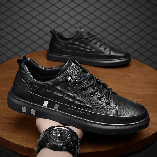 Damen Modische Sneakers mit edlem Schlangenmuster und strapazierfähiger Laufsohle R&B
