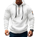 Herren Kapuzenpullover mit modernem Reißverschluss und praktischen Taschen R&B