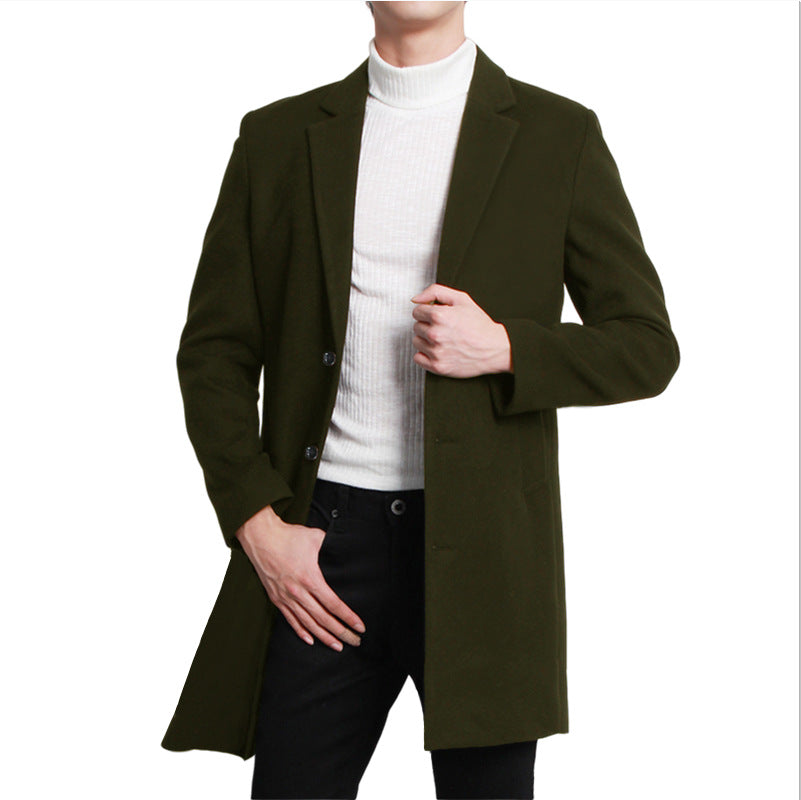 Herren eleganter Langblazer mit schmalem Schnitt und praktischen Taschen R&B