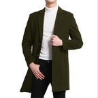 Herren eleganter Langblazer mit schmalem Schnitt und praktischen Taschen