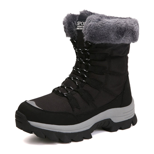Damen Winterwanderboots mit isolierendem Futter und rutschfester Profilsohle R&B