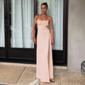 Damen Elegantes Maxikleid mit dekorativem Volant R&B