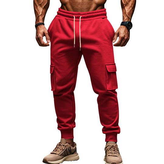Herren Cargo-Freizeithose mit verstellbarem Bund und funktionalen Taschen R&B