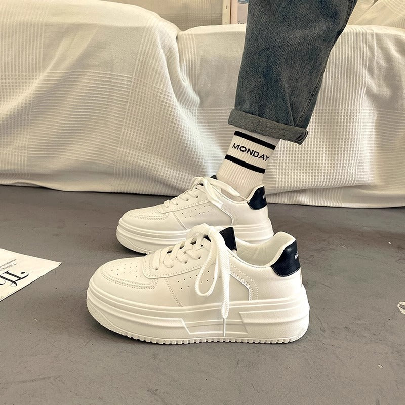 Damen Modische Plateau Sneakers mit komfortablem Rückenschutz