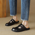 Damen Komfortable Mokassins mit doppelt verstellbarem Riemen