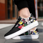 Damen Modische Sneakers mit buntem Grafiken-Design R&B