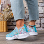 Schmetterlingsdruck Slip-On Schuhe R&B