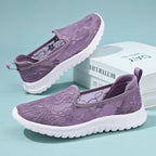 Damen Slip-On Sneakers mit eleganter Spitze und dämpfender Sohle R&B