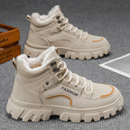 Damen hohe Winterstiefel mit isolierendem Innenfutter und rutschfester Sohle
