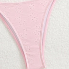 Damen Triangel-Bikini-Set mit verspieltem Rüschendesign R&B