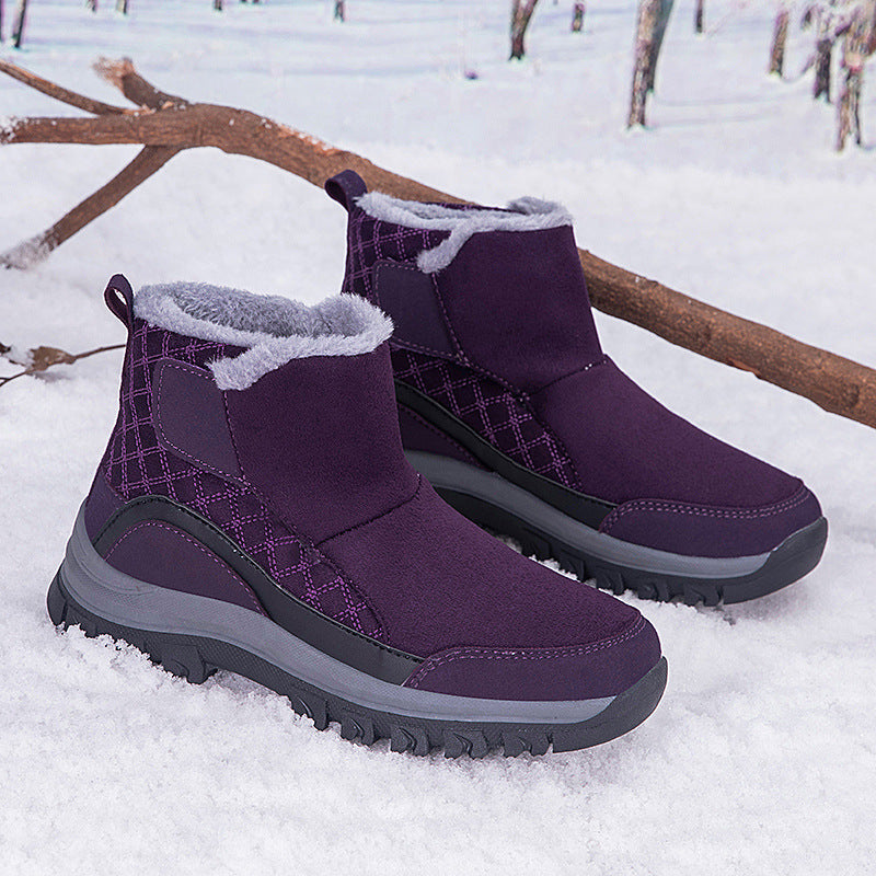 Damen Winterstiefel mit rutschfester Sohle und isolierendem Futter R&B