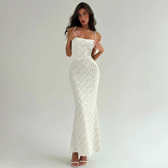Damen Elegantes Sommerkleid mit zarten Blumenmuster und fließendem Schnitt R&B