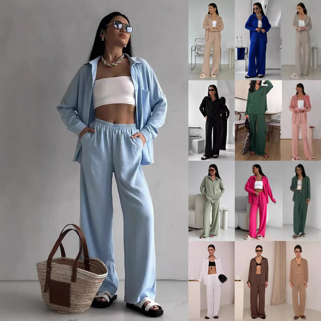 Damen lässige Bluse im Oversized-Stil mit Taschen R&B
