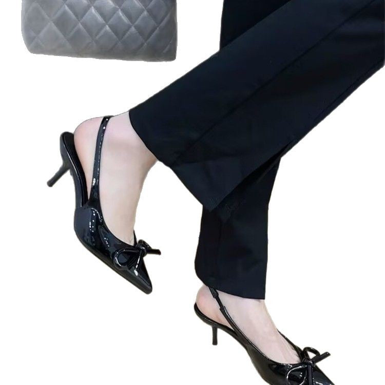 Damen Slingback-Pumps mit dekorativem Schleifenakzent R&B