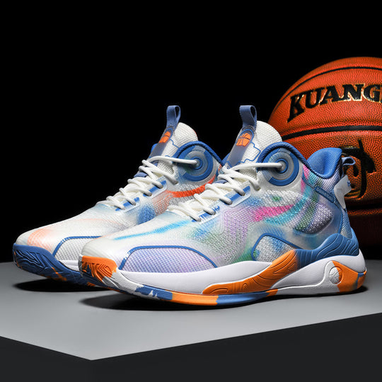Damen Sportliche Basketball Sneakers mit dämpfendem Sohlenprofil und atmungsaktivem Obermaterial R&B