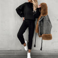 Damen Lässiges Hoodie-Set mit bequemen Jogginghosen R&B
