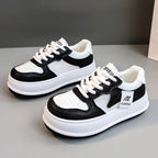 Damen modische Plateau Sneakers mit atmungsaktiver Mesh-Oberfläche und dämpfendem Sohlenprofil R&B