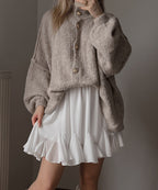 R&B | Bequeme Oversize Strickjacke für Frauen